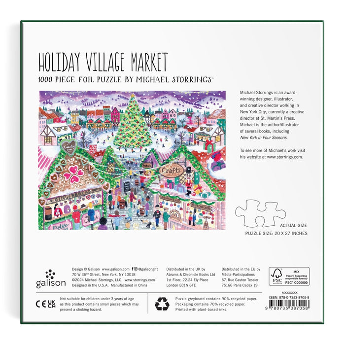 Michael Storrings Holiday Village Market | 1,000 Piece Jigsaw Puzzle