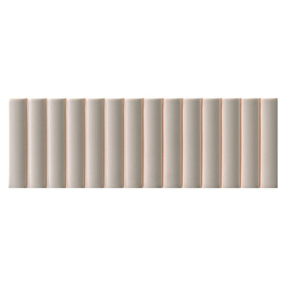 Microtiles 3D Forms Fluted Dust 10x30 Tile Terratinta