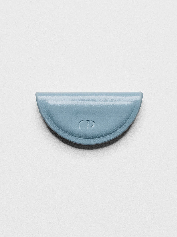 Mini Magnetic Bookmark in Smoked Salt; a light blue color.