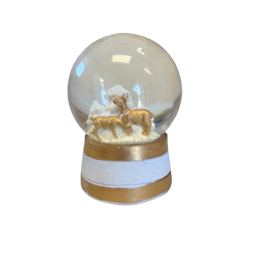 Mini Snow Globe, gold