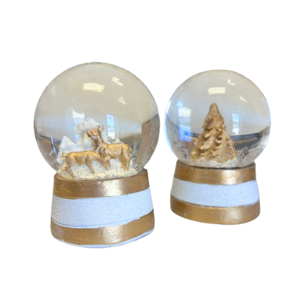 Mini Snow Globe, gold