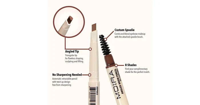 MOIRA Angled Brow Pencil - Dark Brown