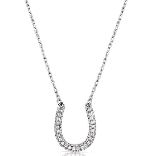 Montana Silversmiths Frosted Luck Necklace