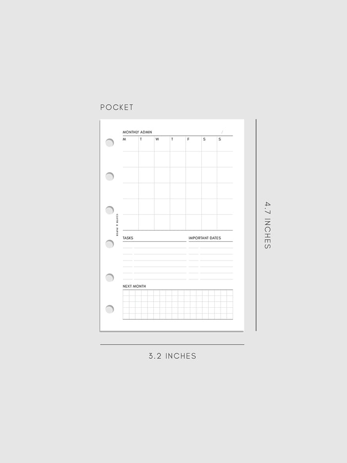 Digital mockup of inserts in Pocket.