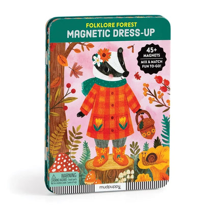 Mudpuppy Magnetic Dress-Up Tin: Folklore Forest