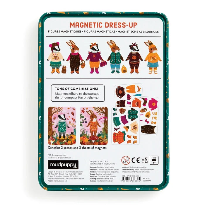 Mudpuppy Magnetic Dress-Up Tin: Folklore Forest