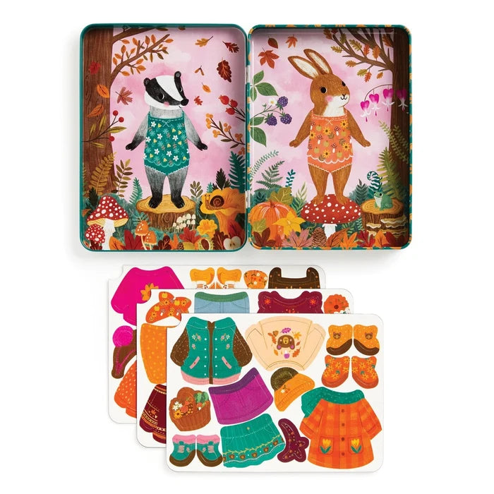 Mudpuppy Magnetic Dress-Up Tin: Folklore Forest