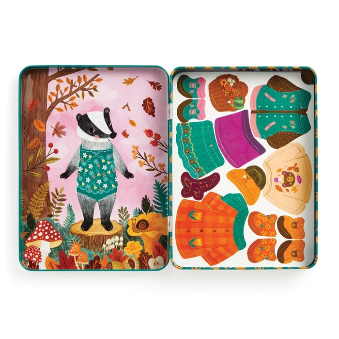 Mudpuppy Magnetic Dress-Up Tin: Folklore Forest