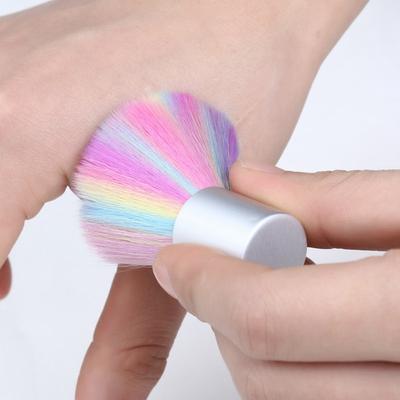 Multicoloured Small Nail Dusting Brush