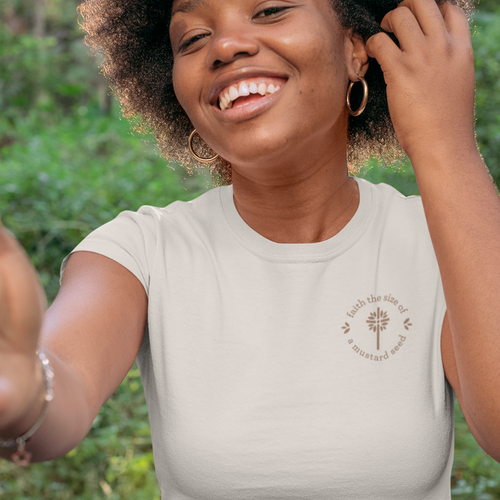 Mustard Seed Ladies Tan Shirt