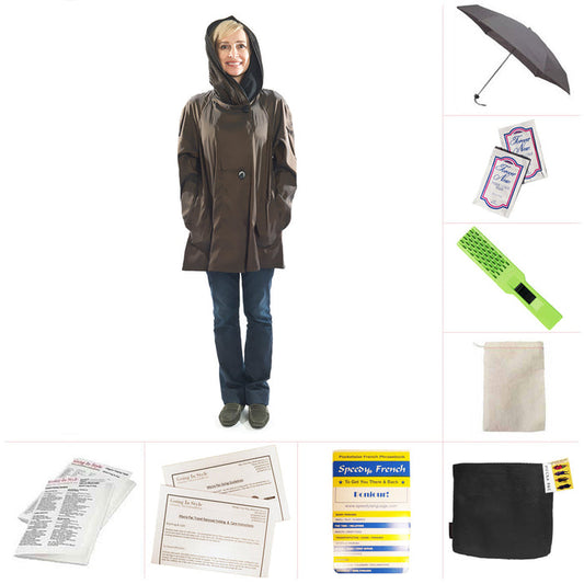 Mycra Pac Mini Brown Raincoat Set