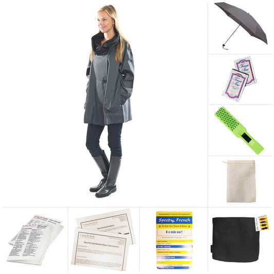 Mycra Pac Mini Nickel Donatella Fashion Raincoat Travel Set