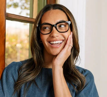 Myth Blue Light Reading Glasses by Peepers: Black