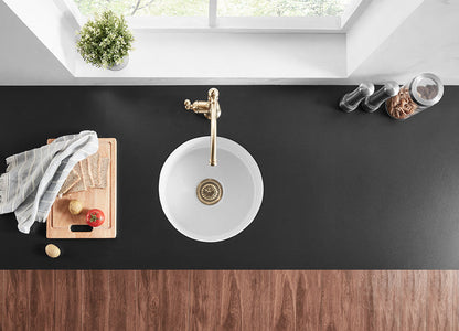 Nadia Cast Clay Culinary round insert/undermound Basin 470*228mm