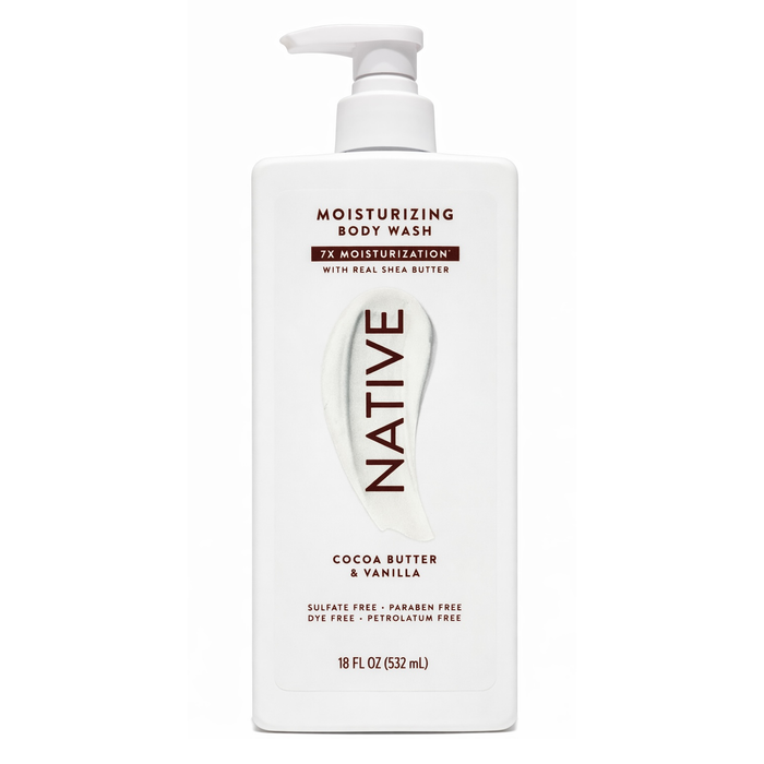 Native Body Wash, Moisturising Soft Girl Glow - Cocoa Butter & Vanilla