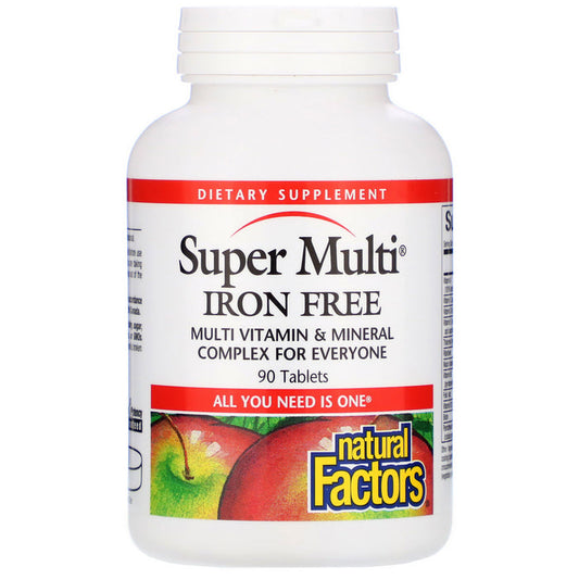 Natural Factors: Super Multi® Iron Free