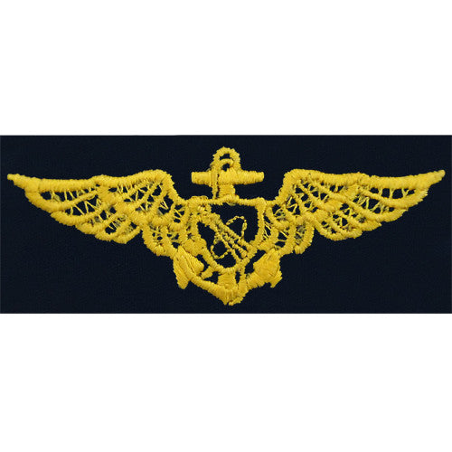 Navy Astronaut (Aviator) Embroidered Coverall Breast Insignia Patches and Service Stripes