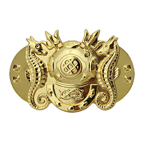 Navy Diving Officer Collar Device Coat, Collar & Cap Insignia