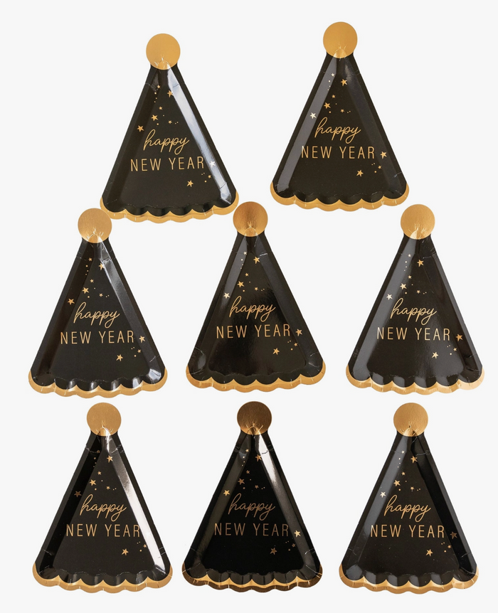 New Year hat shaped plate