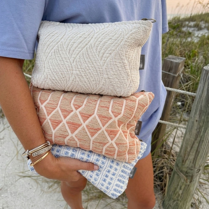 Nomad Sari Indian Jacquard Toiletry Bag - Marigold Loom 🇬🇧