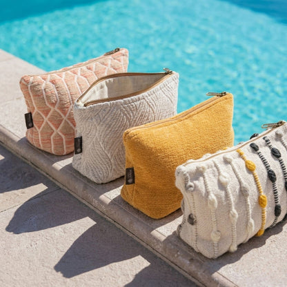 Nomad Sari Indian Jacquard Toiletry Bag - Moonlit Weave 🇬🇧