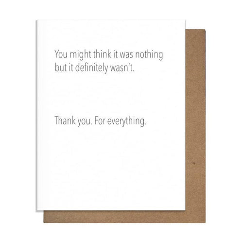 Not Nothing Card