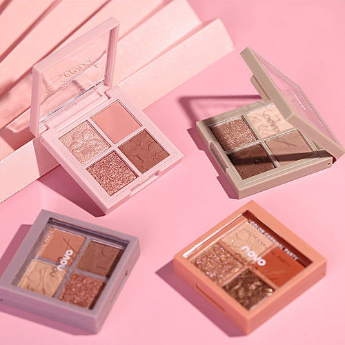 💄NOVO Luxe Blend Eyeshadow Palette – 12 Ultra-Pigment Shades for Everyday Glam & Night Drama