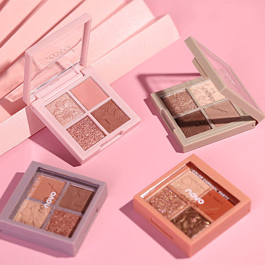 💄NOVO Luxe Blend Eyeshadow Palette – 12 Ultra-Pigment Shades for Everyday Glam & Night Drama