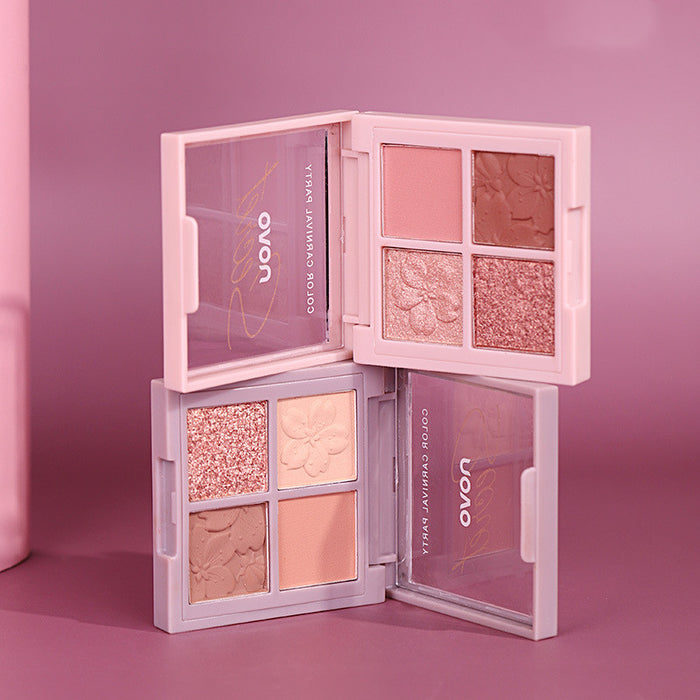 💄NOVO Luxe Blend Eyeshadow Palette – 12 Ultra-Pigment Shades for Everyday Glam & Night Drama
