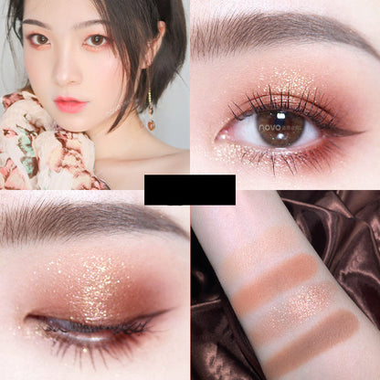 💄NOVO Luxe Blend Eyeshadow Palette – 12 Ultra-Pigment Shades for Everyday Glam & Night Drama