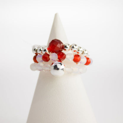 Nymph Spirit Gemstone Ring Set - Blood Moon 🇬🇧