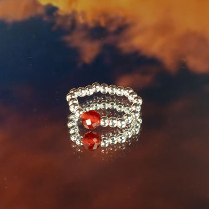 Nymph Spirit Gemstone Ring Set - Blood Moon 🇬🇧