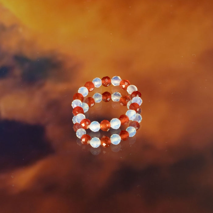 Nymph Spirit Gemstone Ring Set - Blood Moon 🇬🇧