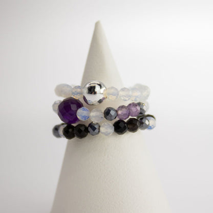 Nymph Spirit Gemstone Ring Set - Full Moon 🇬🇧