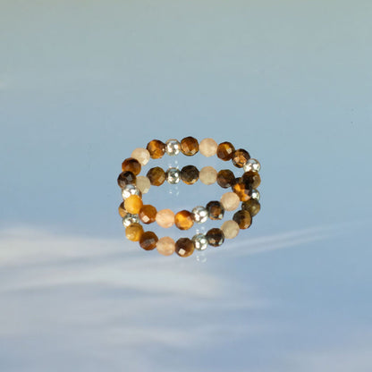 Nymph Spirit Gemstone Ring Set - Sea Sunset 🇬🇧