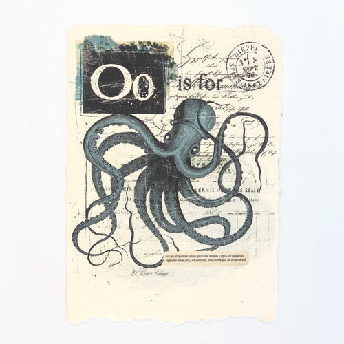 "O" Artisan Alphabet Print