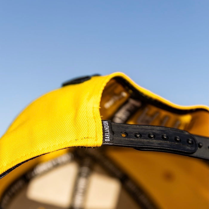 Detail shot of the back of the hat, in daylight.