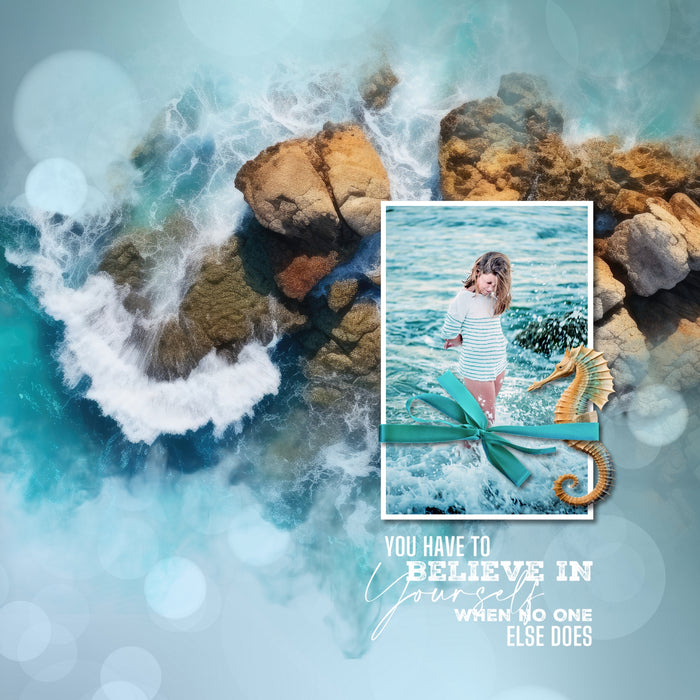 Summer beach days are here! Capture all your beach memories with these beautiful photographic 12" ocean coastline overlays with transparent edges by Lucky Girl Creative digital art that blend seamlessly into any background paper and make the perfect backdrop for all your scrapbook pages. Great for tropical vacations, beach and ocean adventures, Hawaii, California, the Caribbean, and more!