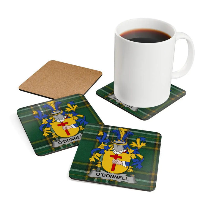 O'Donnell Family Crest Square Coasters