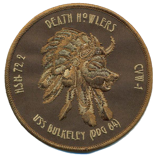 Official US Navy HSM-72.2 Death Howler Brown Patch