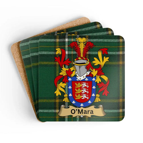 Proudly Display O'Mara Crest on Premium Coaster