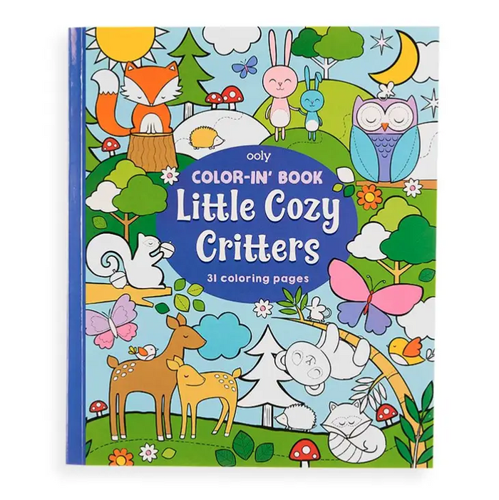 Ooly Color-in' Book - Little Cozy Critters