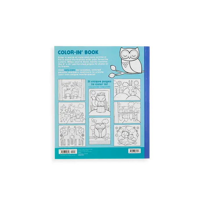 Ooly Color-in' Book - Little Cozy Critters