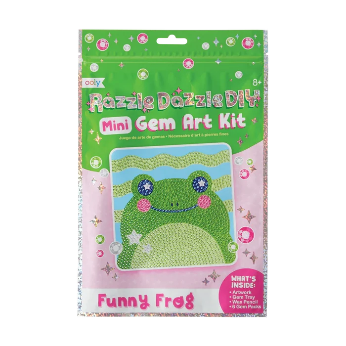 Ooly Razzle Dazzle DIY Mini Gem Art Kit - Funny Frog