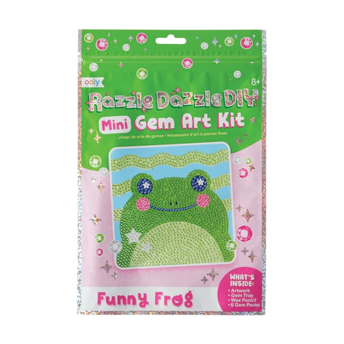 Ooly Razzle Dazzle DIY Mini Gem Art Kit - Funny Frog