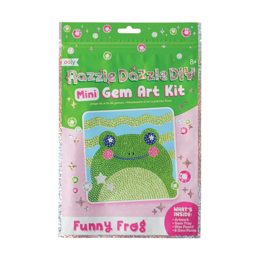 Ooly Razzle Dazzle DIY Mini Gem Art Kit - Funny Frog