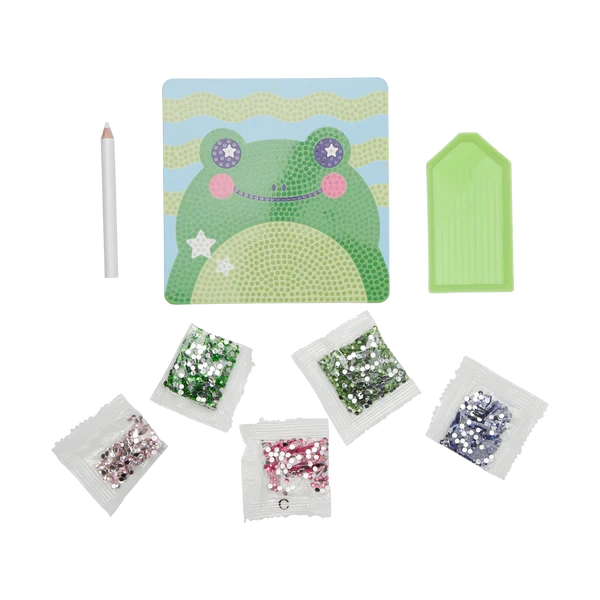 Ooly Razzle Dazzle DIY Mini Gem Art Kit - Funny Frog