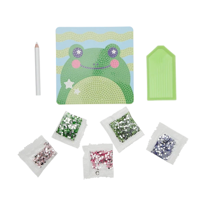 Ooly Razzle Dazzle DIY Mini Gem Art Kit - Funny Frog