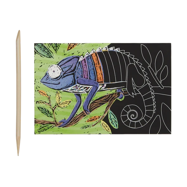 Ooly Scratch & Scribble Mini Scratch Art Kit - Jungle Fun