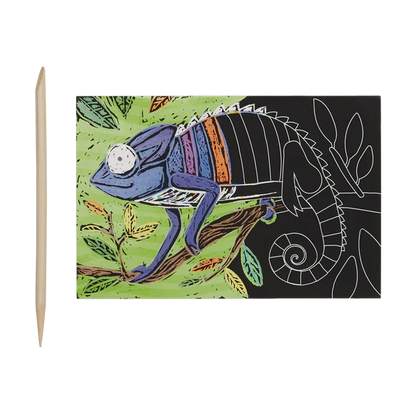 Ooly Scratch & Scribble Mini Scratch Art Kit - Jungle Fun